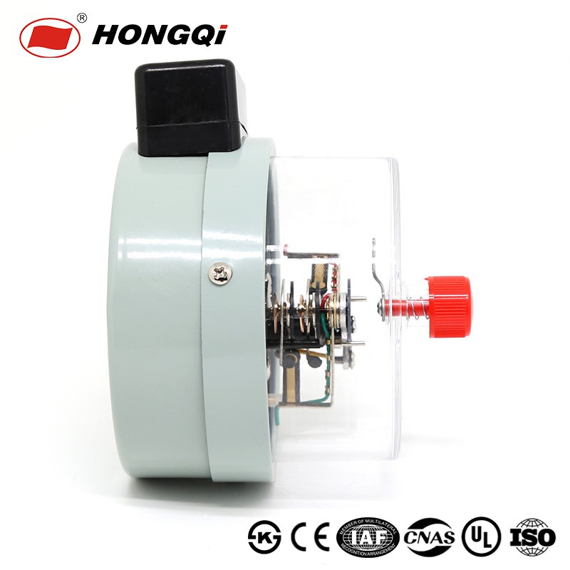 Magnetic spring electric contact pressure gauge made by Hongqi