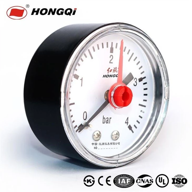 Common pressure gauge with locating pointer