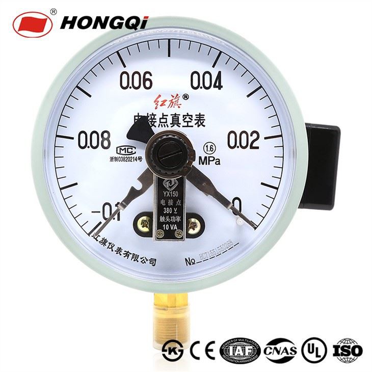 فشار سنج وکیوم تماس الکتریکی Dia150mm یا فشار سیال