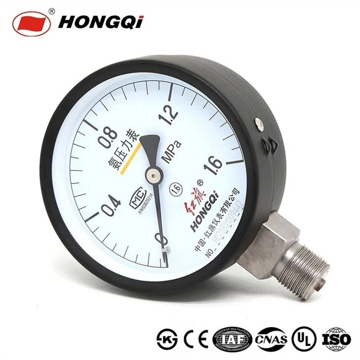 4 Inch Dial Vacuum Industry Ammonia Pressure Gauge