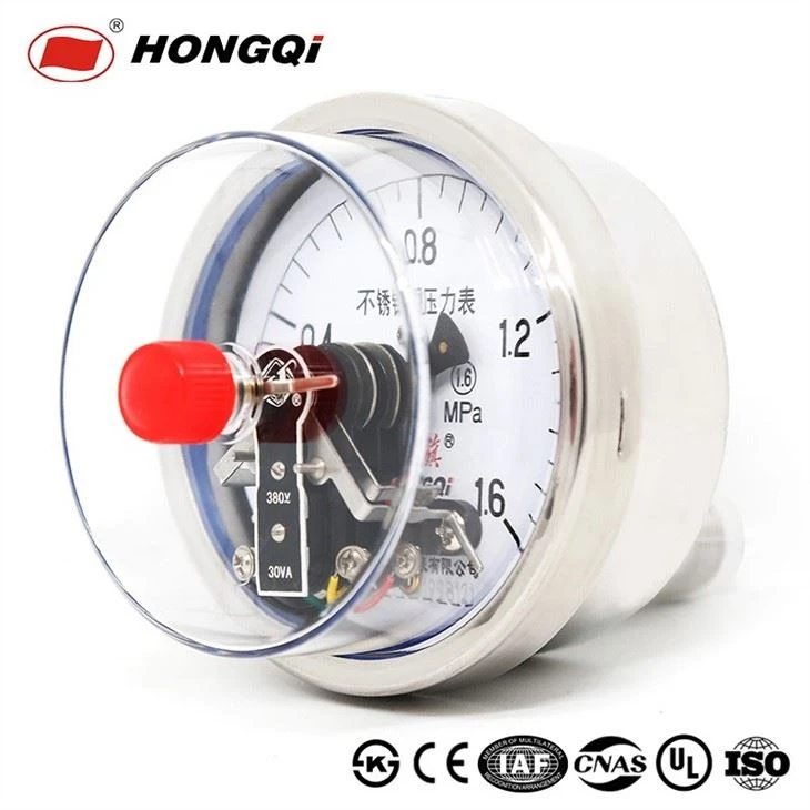 Electric Contact Pressure Gauge With Full Stainless Steel Connector