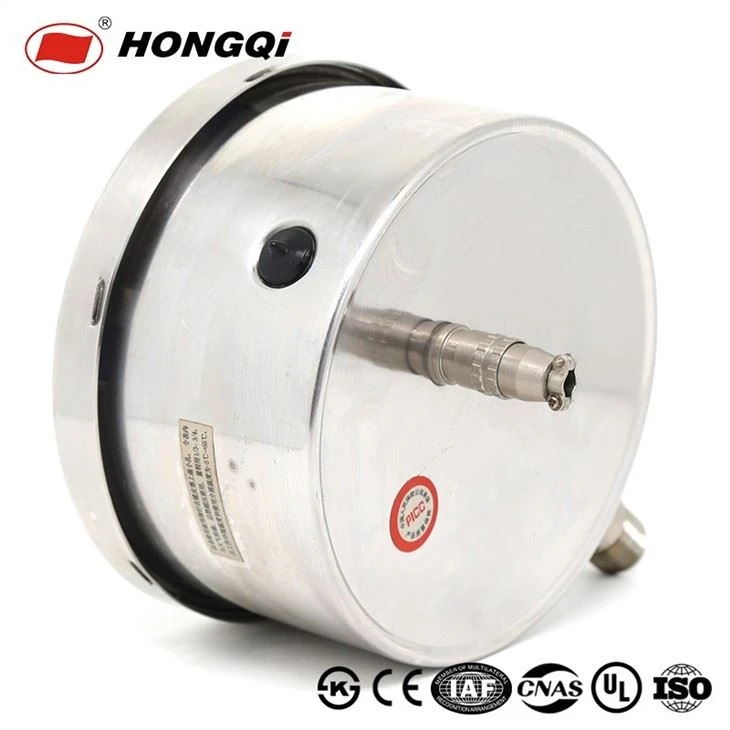 Hongqi All Stainless Steel Photo Electricity Contacts Device Electric Contact Pressure Gauge