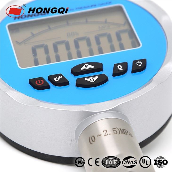 Hongqi Stable High Precision Industrial Digital Water Meter Pressure Gauge