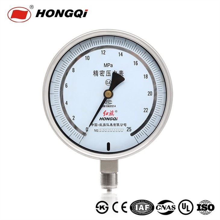 Precision Pressure Gauge With Bourdon Tube Testing Manometer